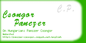 csongor panczer business card